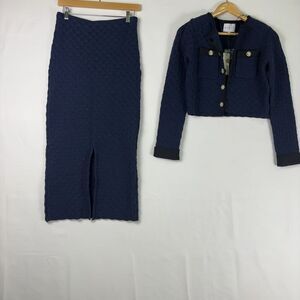 Mabel Jacket Midi Skirt Set